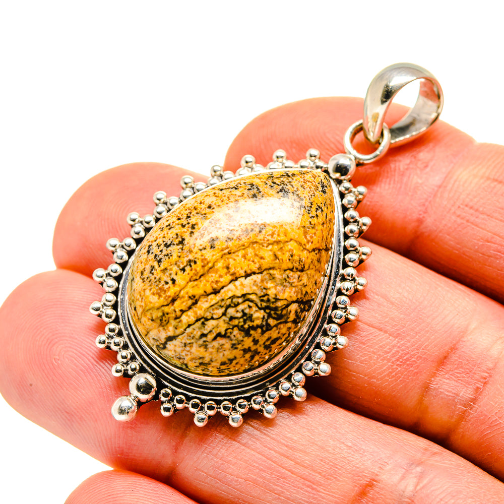 Picture Jasper Pendants handcrafted by Anasilvercos - PD752925