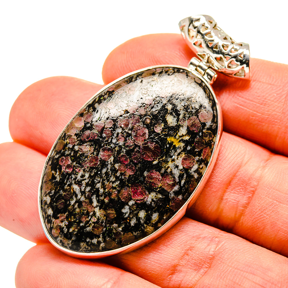 Russian Eudialyte Pendants handcrafted by Anasilvercos - PD752965