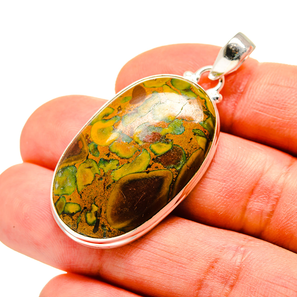 Rainforest Jasper Pendants handcrafted by Anasilvercos - PD752966