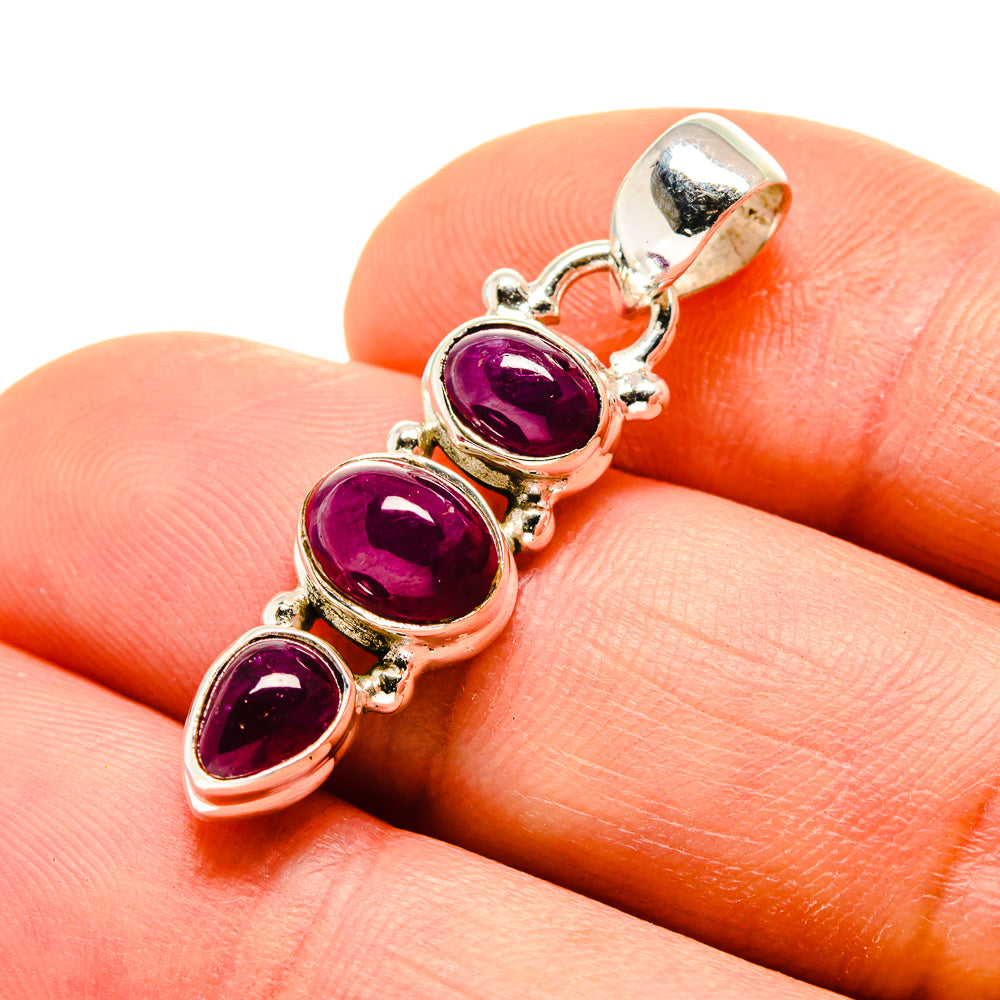 Pink Tourmaline Pendants handcrafted by Anasilvercos - PD752998