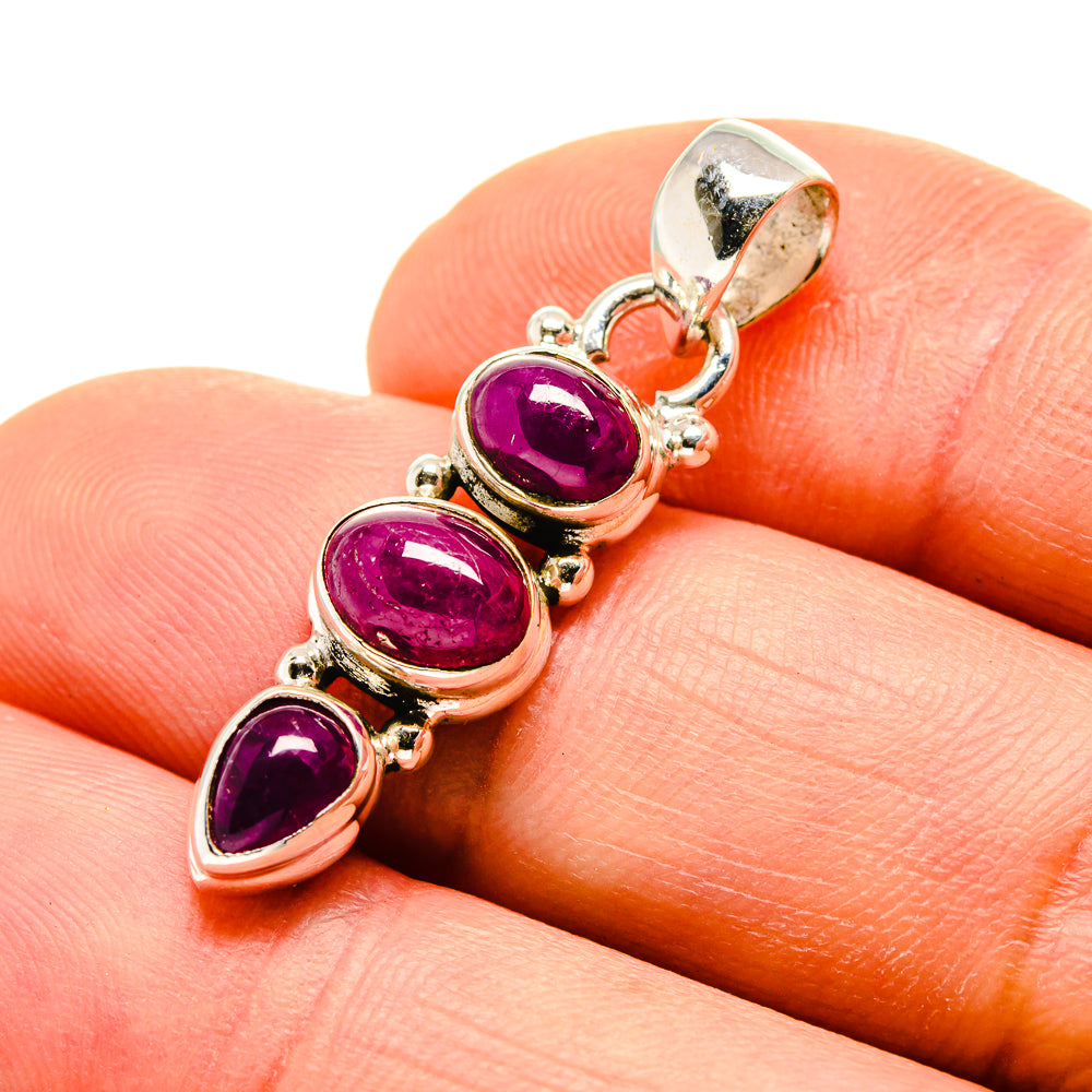 Pink Tourmaline Pendants handcrafted by Anasilvercos - PD753000