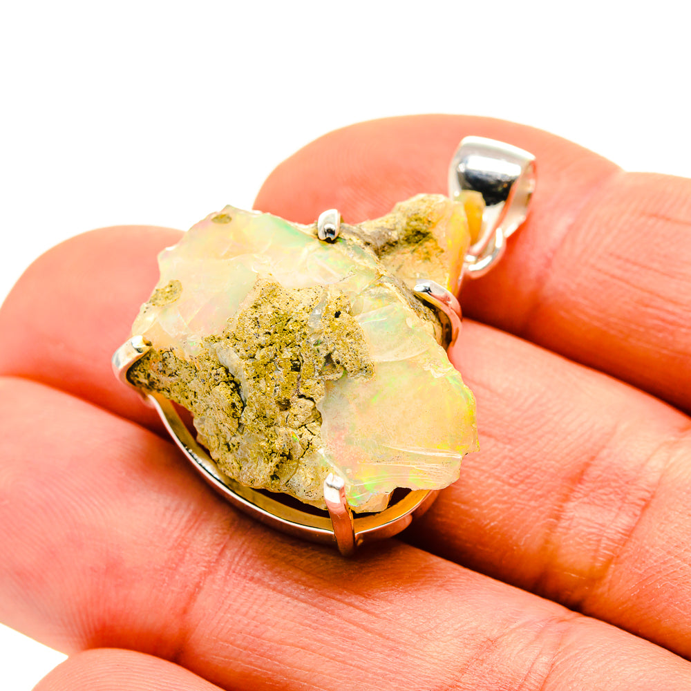 Ethiopian Opal Pendants handcrafted by Anasilvercos - PD753011