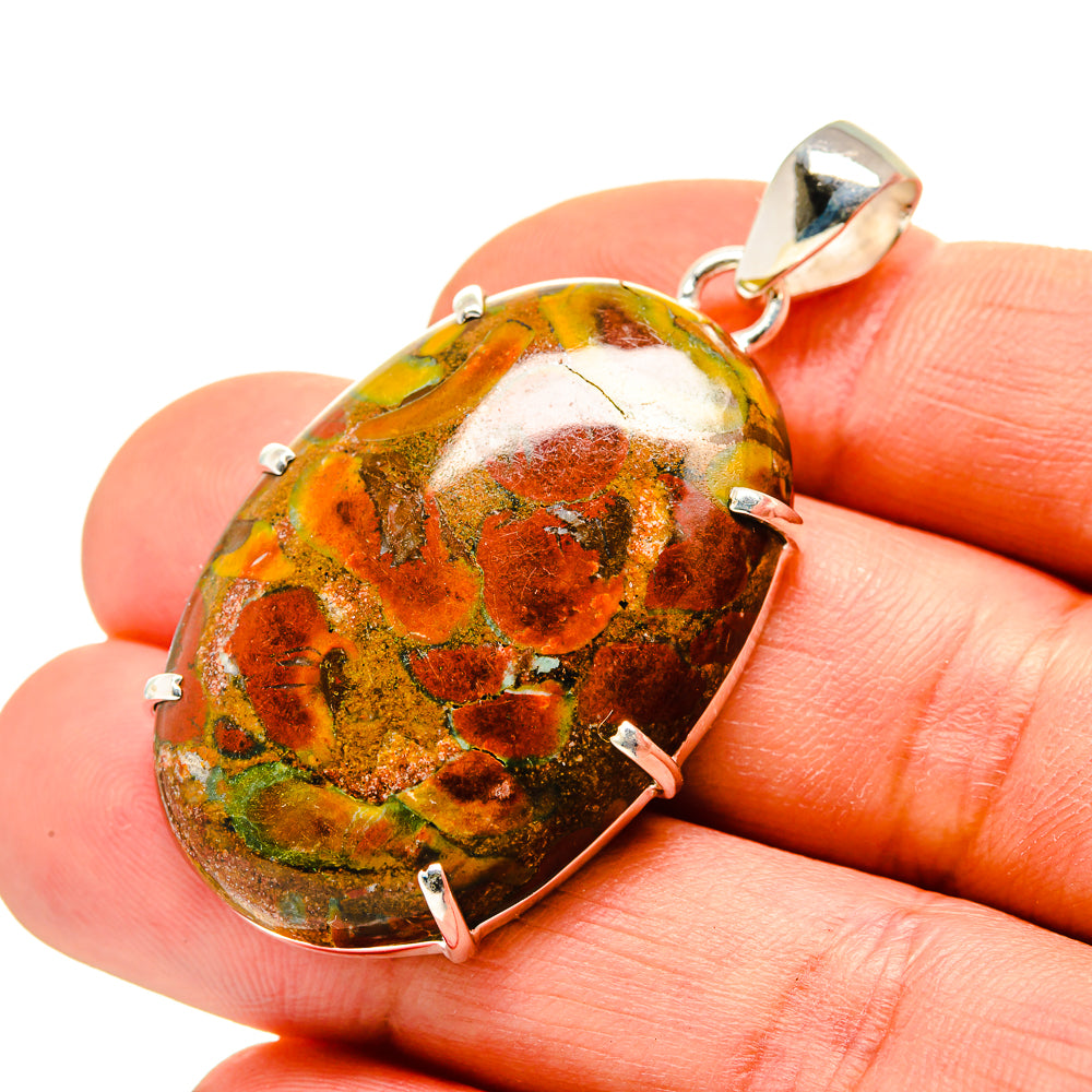 Rainforest Jasper Pendants handcrafted by Anasilvercos - PD753063