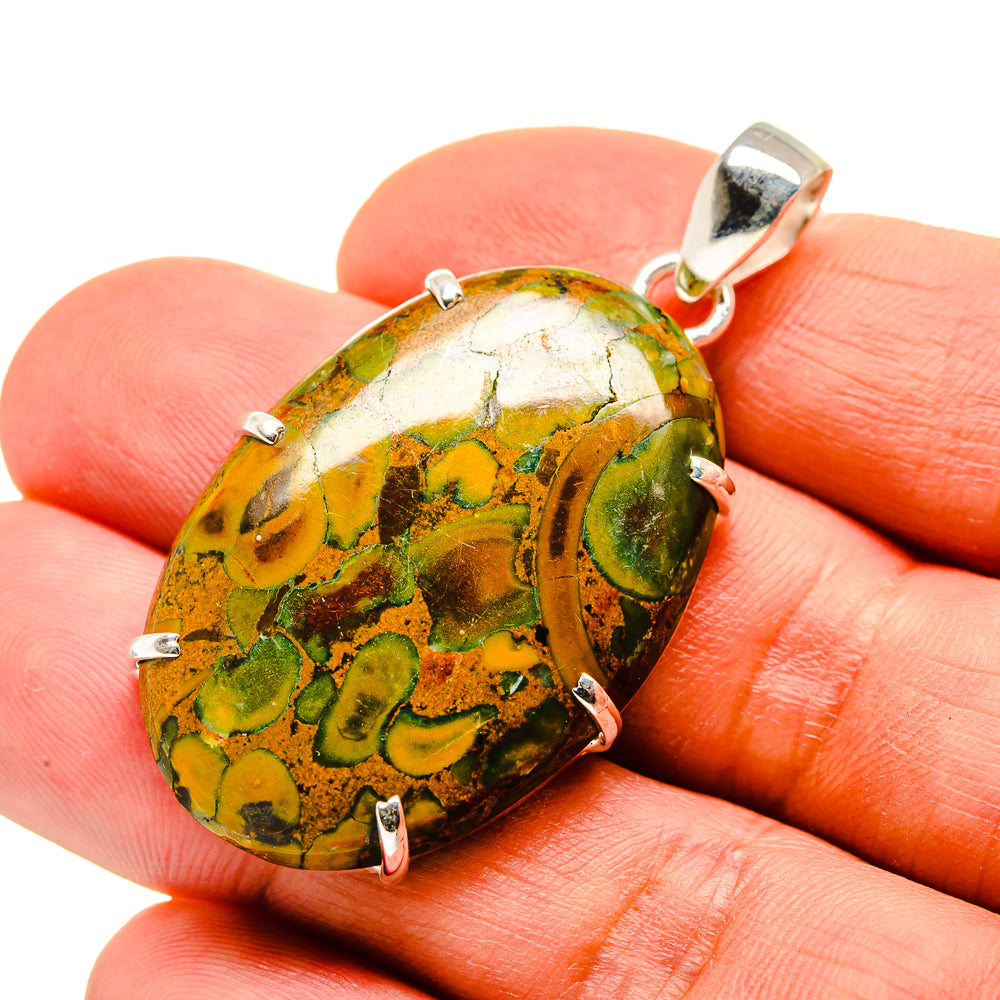 Rainforest Jasper Pendants handcrafted by Anasilvercos - PD753065