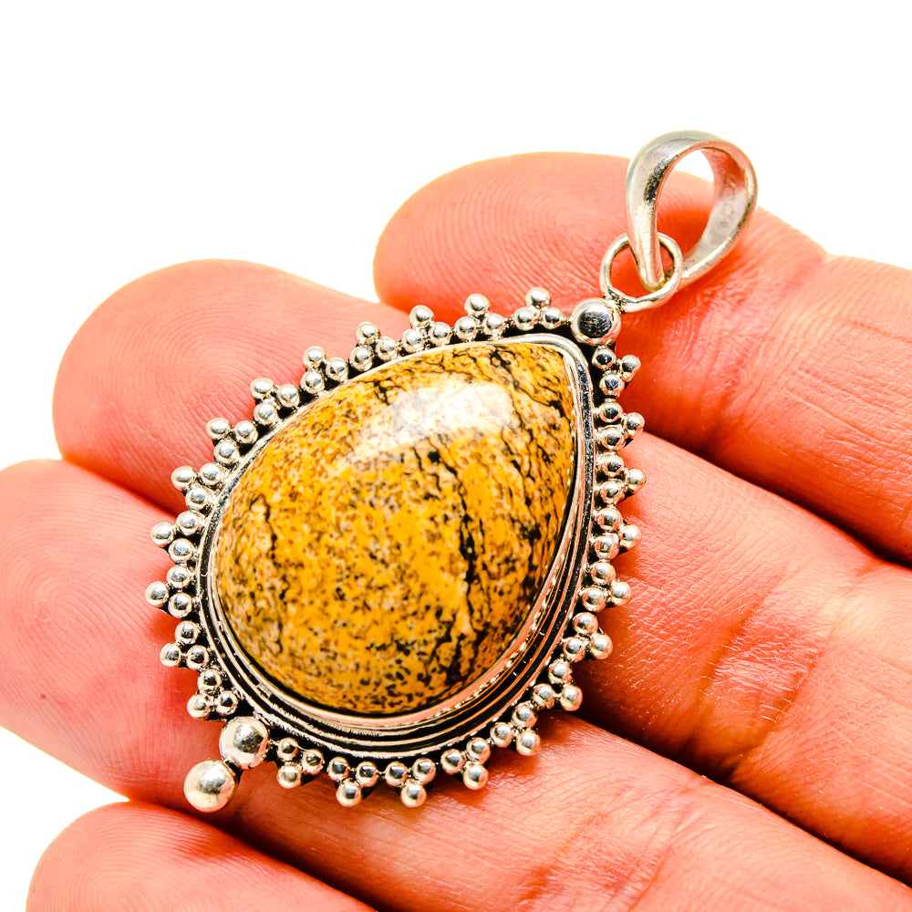 Picture Jasper Pendants handcrafted by Anasilvercos - PD753071