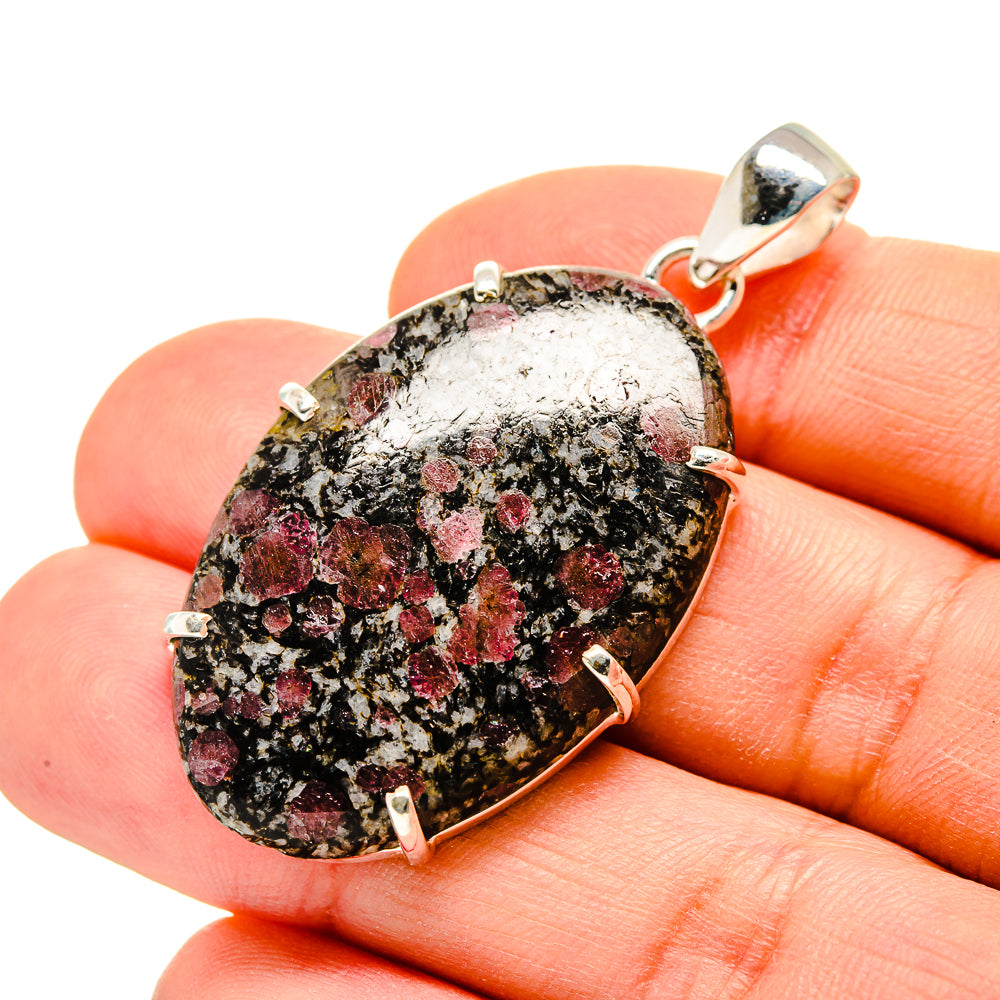 Russian Eudialyte Pendants handcrafted by Anasilvercos - PD753110