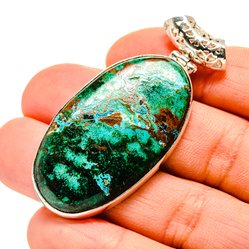 Chrysocolla Pendants handcrafted by Anasilvercos - PD753166