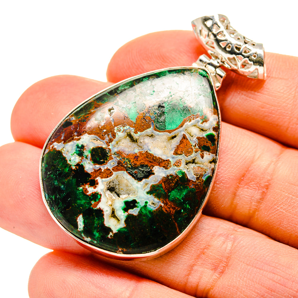 Chrysocolla Pendants handcrafted by Anasilvercos - PD753206
