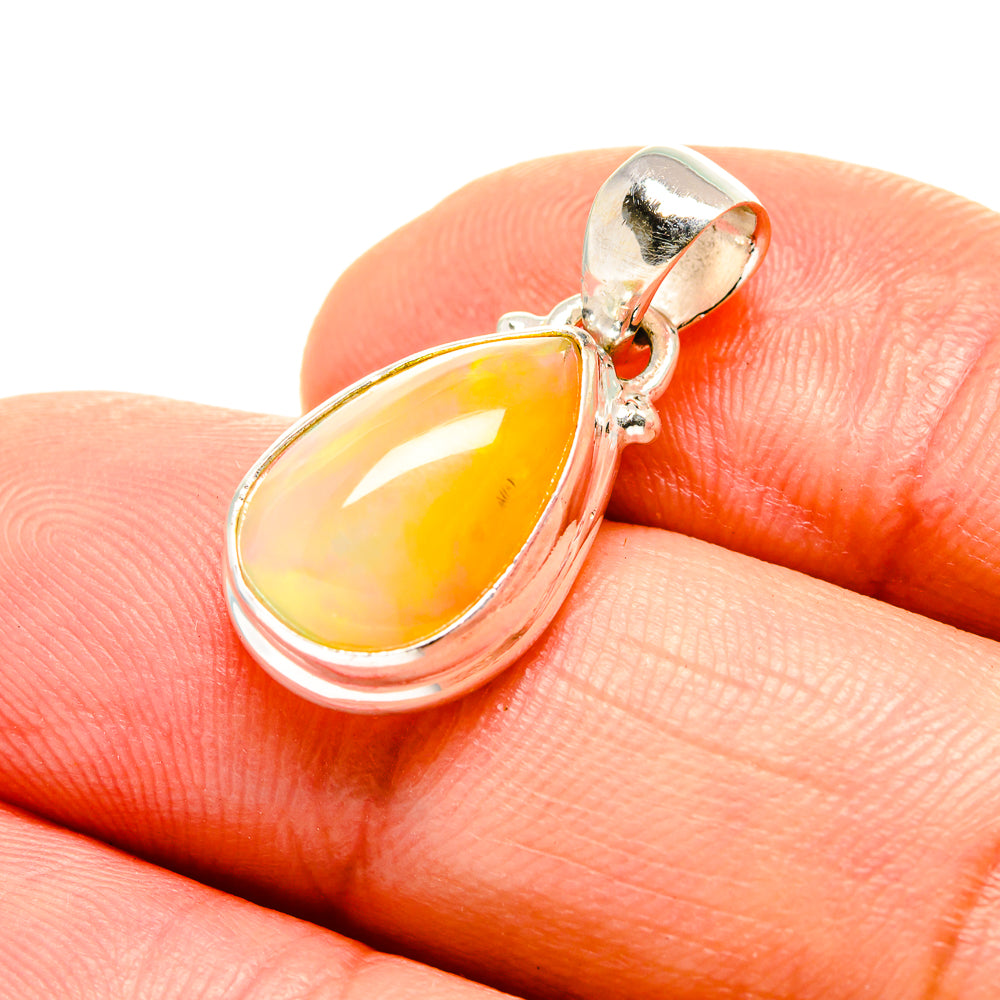 Ethiopian Opal Pendants handcrafted by Anasilvercos - PD753288
