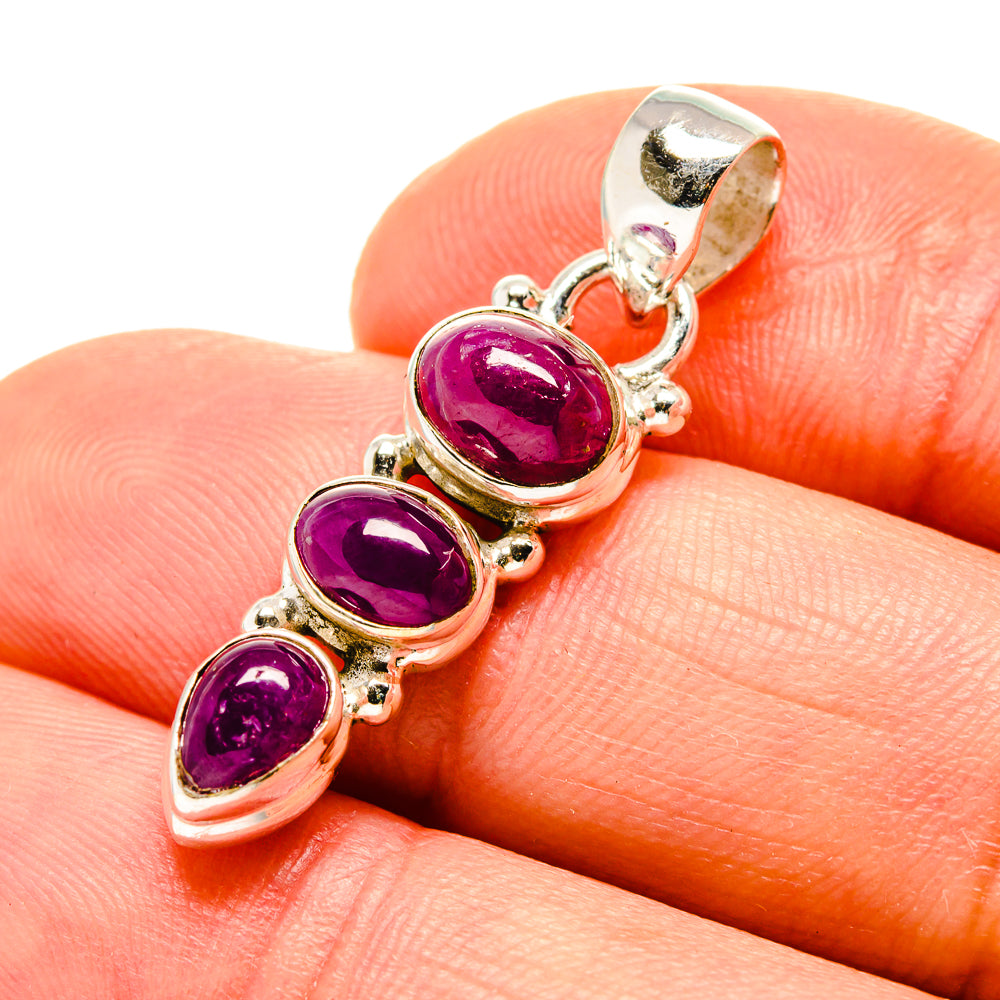 Pink Tourmaline Pendants handcrafted by Anasilvercos - PD753300