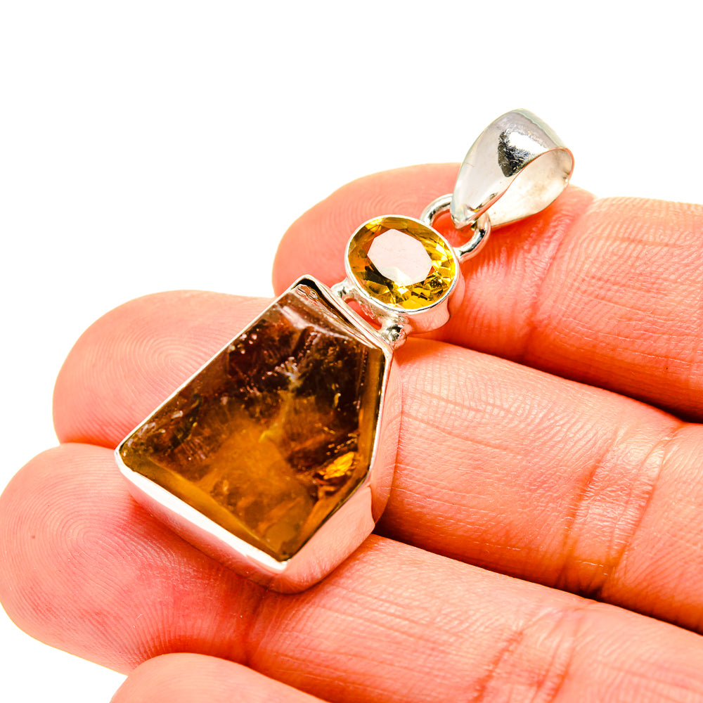 Citrine Pendants handcrafted by Anasilvercos - PD753308