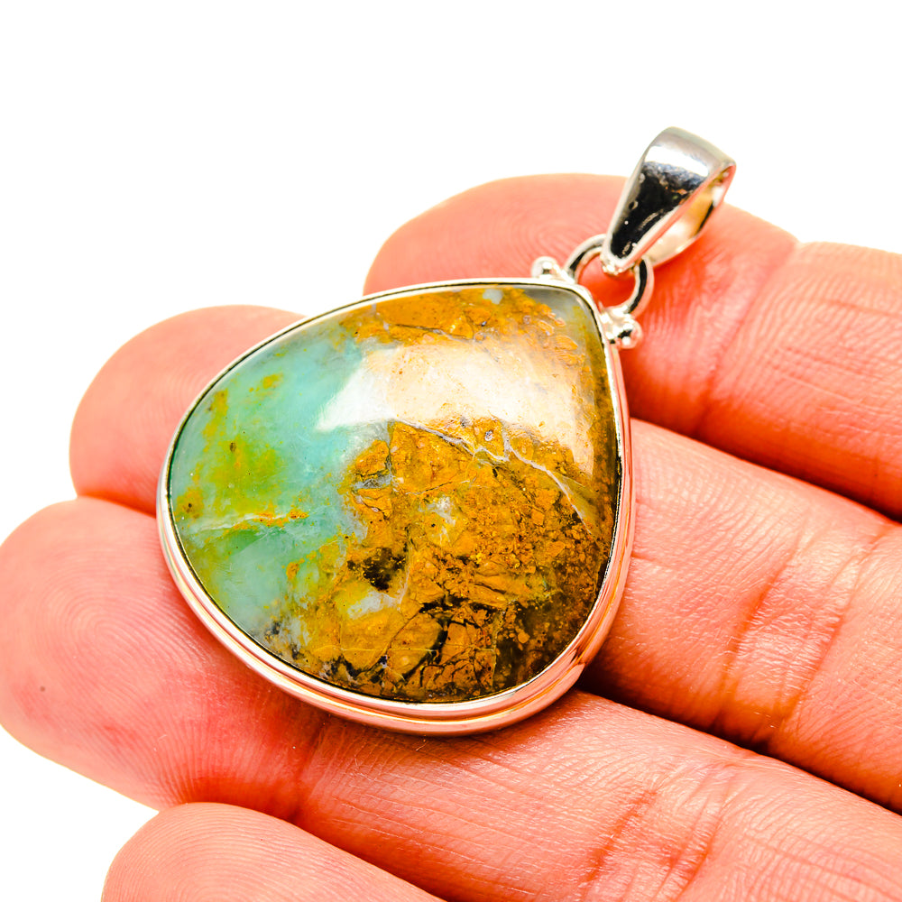 Peruvian Opal Pendants handcrafted by Anasilvercos - PD753313