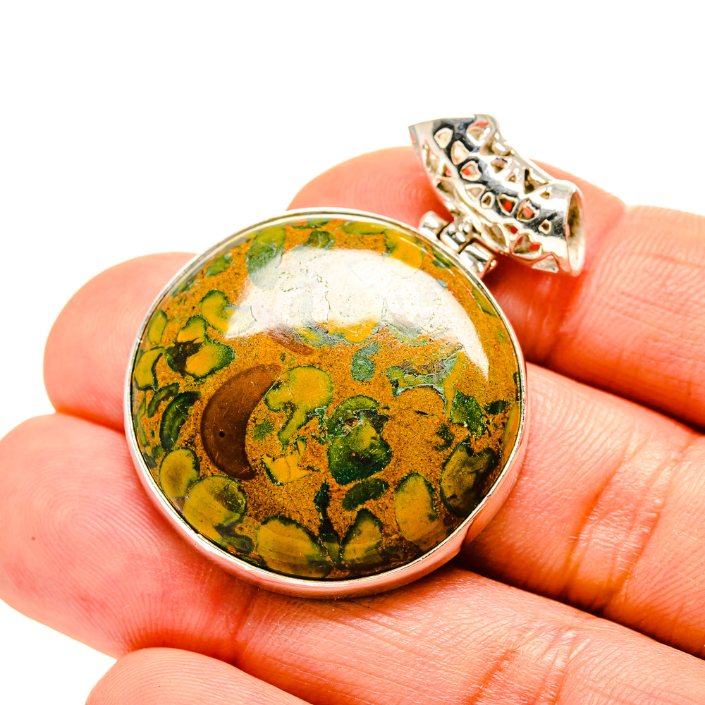 Rainforest Jasper Pendants handcrafted by Anasilvercos - PD753314