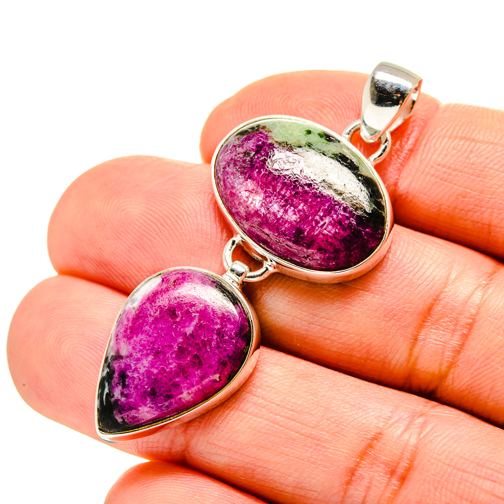Ruby Zoisite Pendants handcrafted by Anasilvercos - PD753330