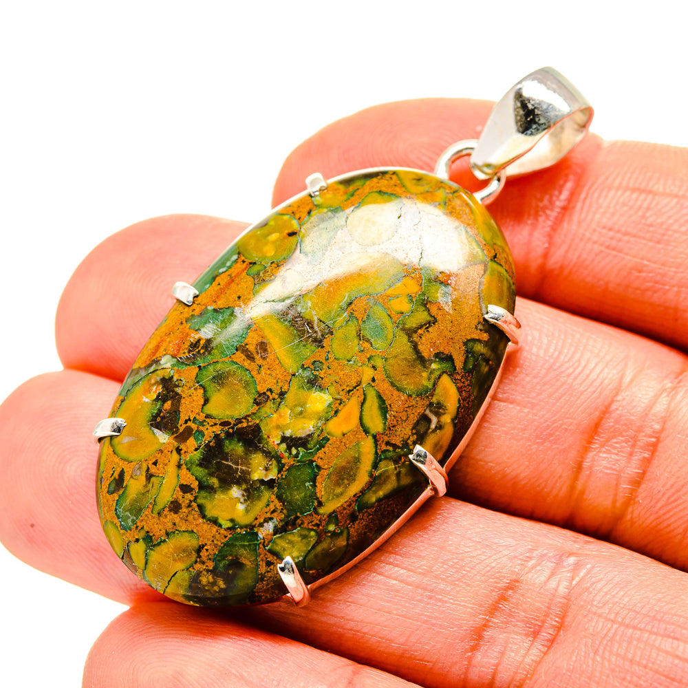 Rainforest Jasper Pendants handcrafted by Anasilvercos - PD753334