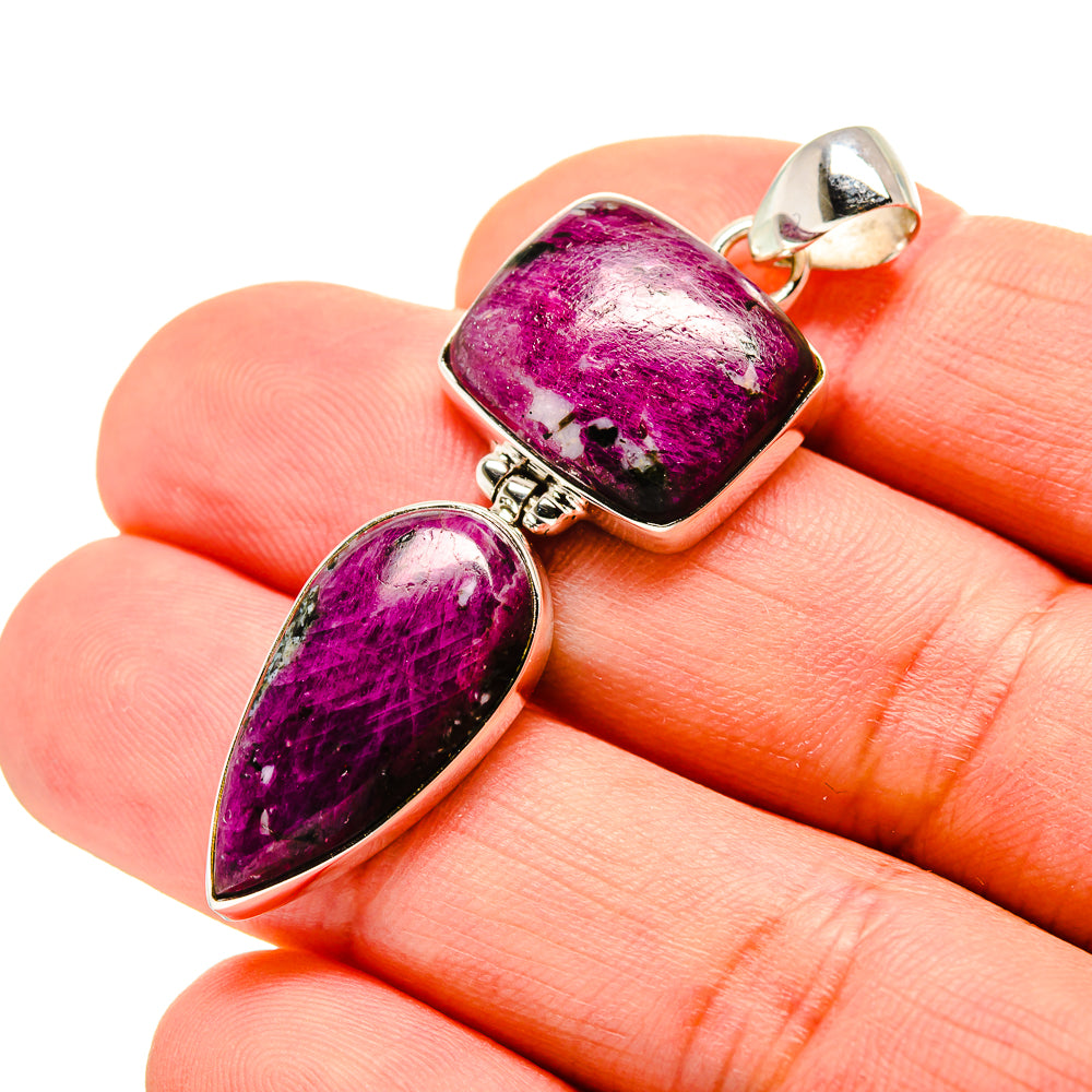 Ruby Fuchsite Pendants handcrafted by Anasilvercos - PD753337