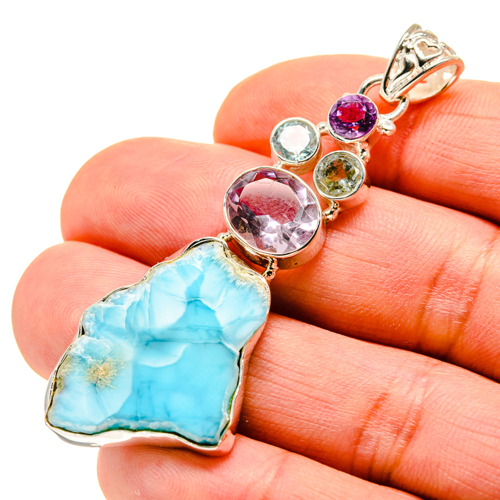Larimar Pendants handcrafted by Anasilvercos - PD753357