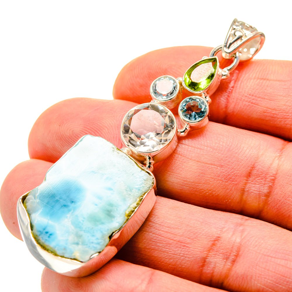 Larimar Pendants handcrafted by Anasilvercos - PD753358