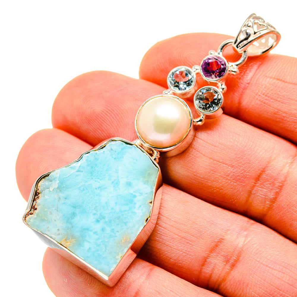 Larimar Pendants handcrafted by Anasilvercos - PD753386