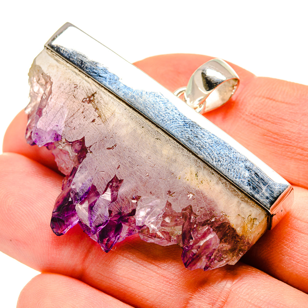 Amethyst Stalactite Pendants handcrafted by Anasilvercos - PD753393