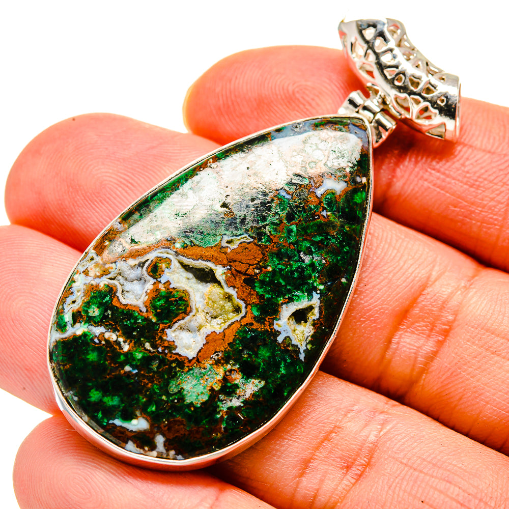 Chrysocolla Pendants handcrafted by Anasilvercos - PD753401