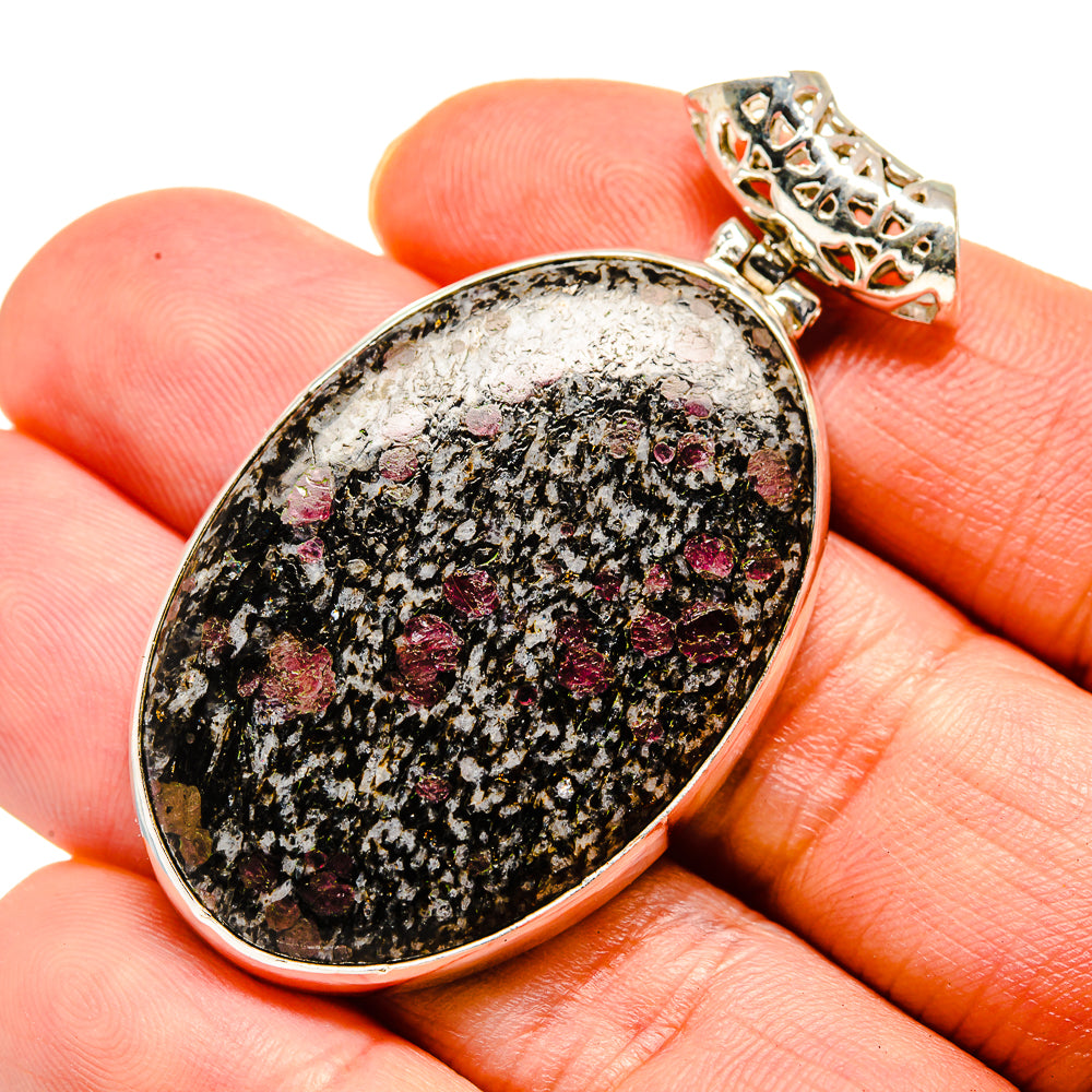 Russian Eudialyte Pendants handcrafted by Anasilvercos - PD753409
