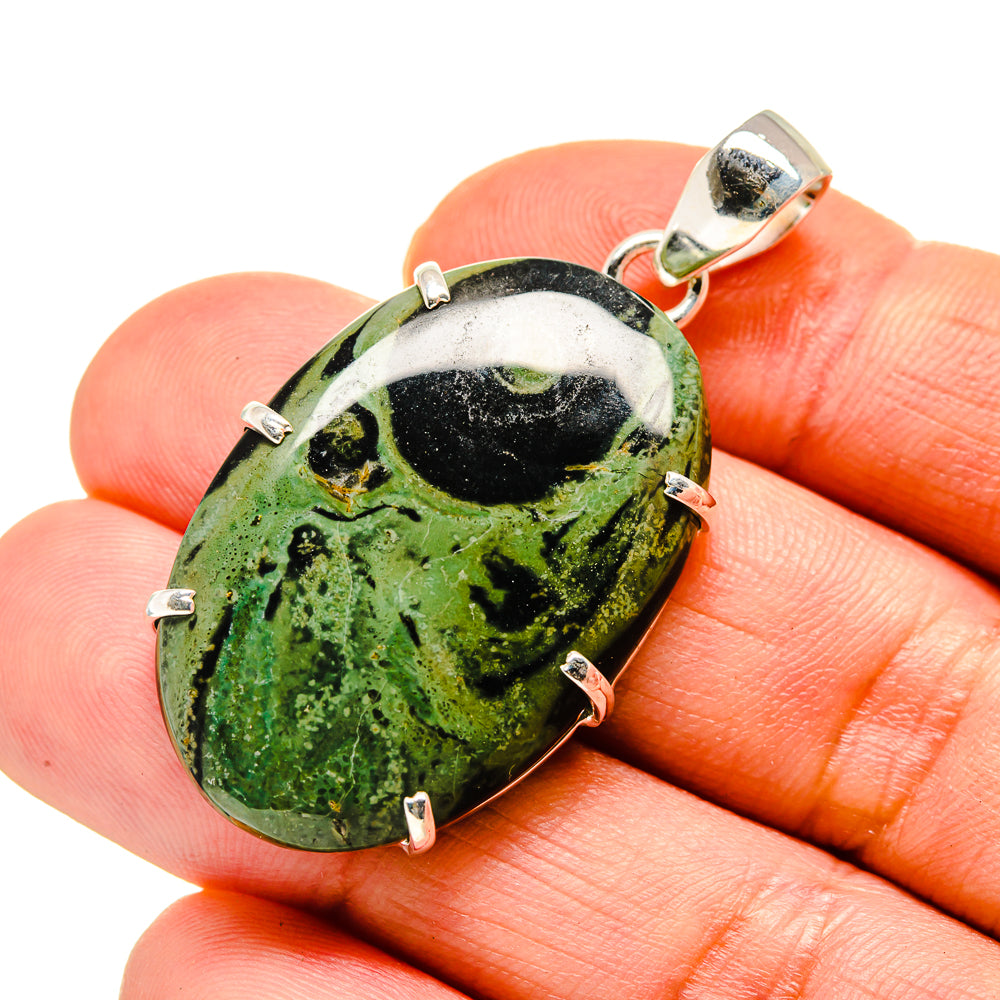 Rainforest Jasper Pendants handcrafted by Anasilvercos - PD753469