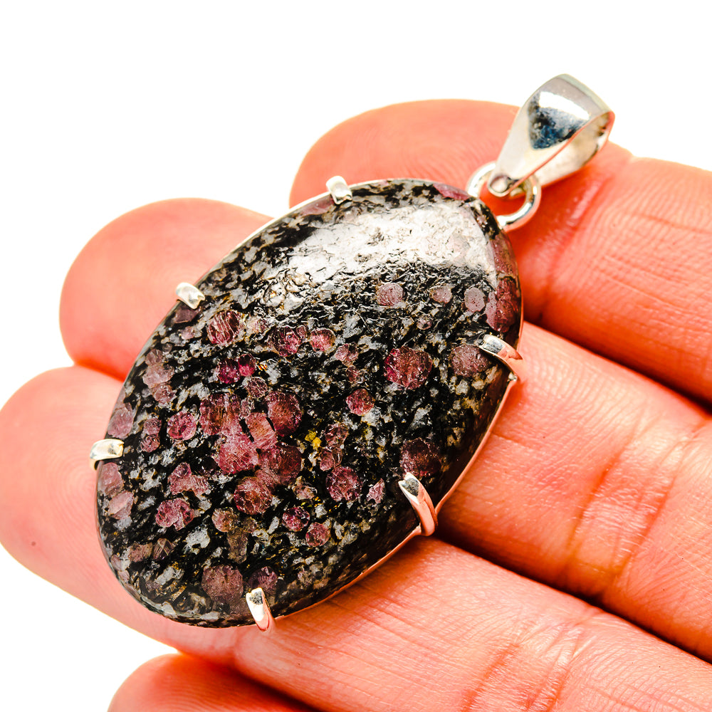 Russian Eudialyte Pendants handcrafted by Anasilvercos - PD753482