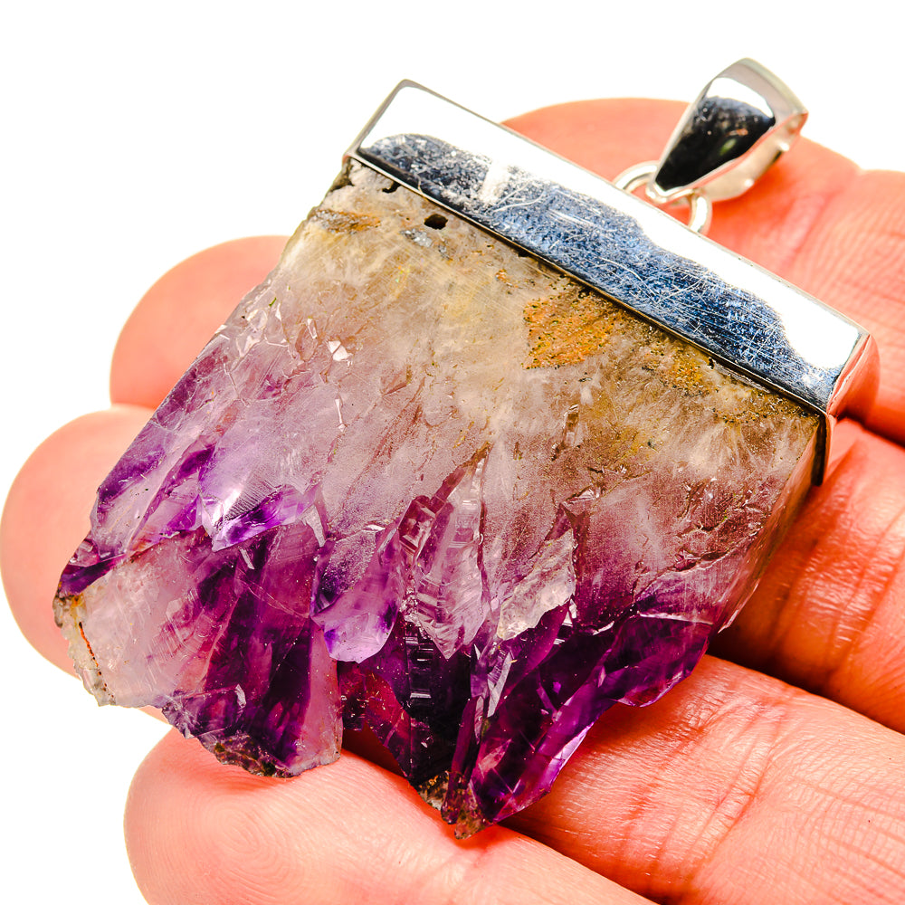 Amethyst Stalactite Pendants handcrafted by Anasilvercos - PD753489