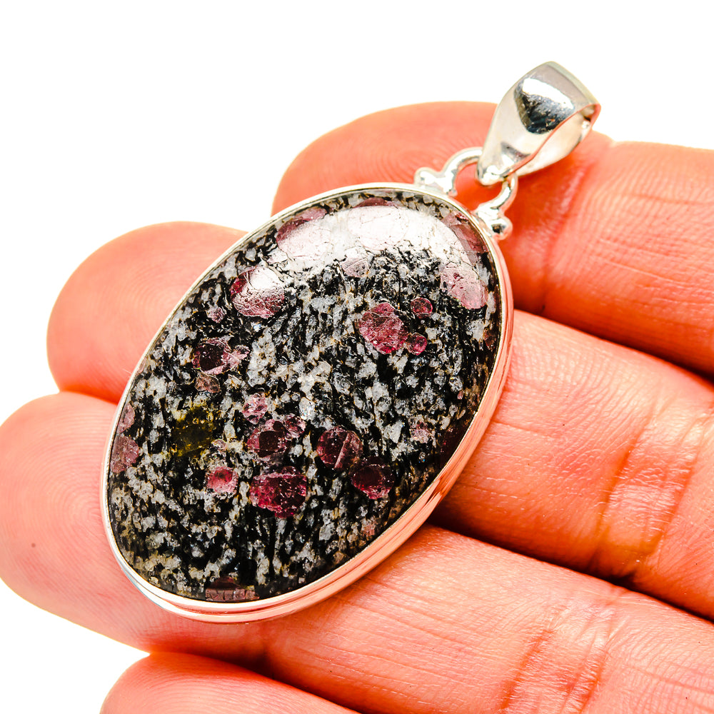 Russian Eudialyte Pendants handcrafted by Anasilvercos - PD753503