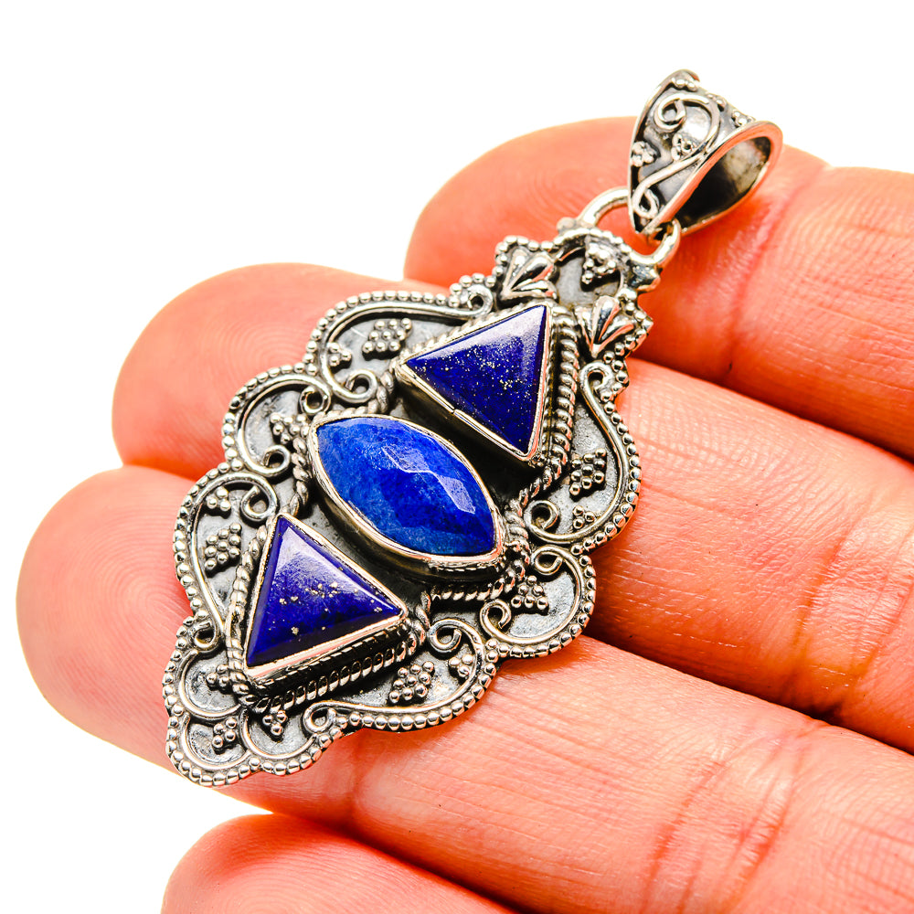 Lapis Lazuli Pendants handcrafted by Anasilvercos - PD753504