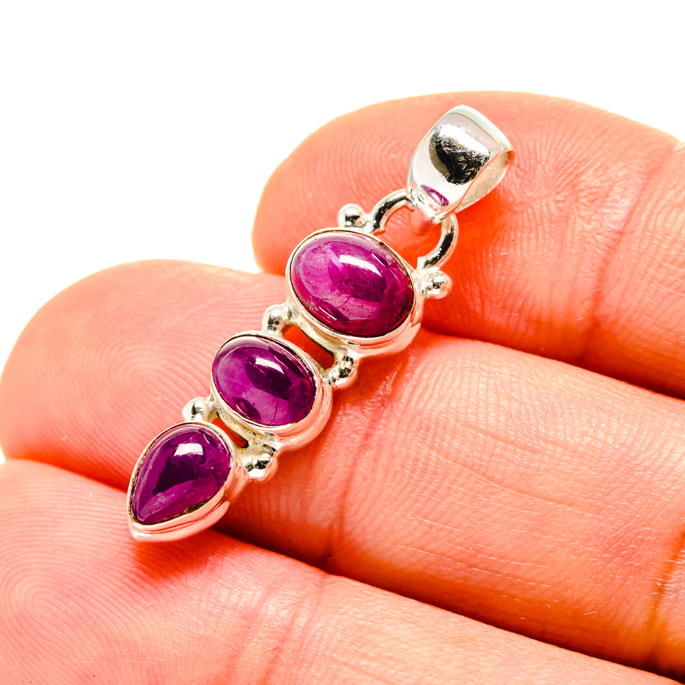 Ruby Pendants handcrafted by Anasilvercos - PD753577