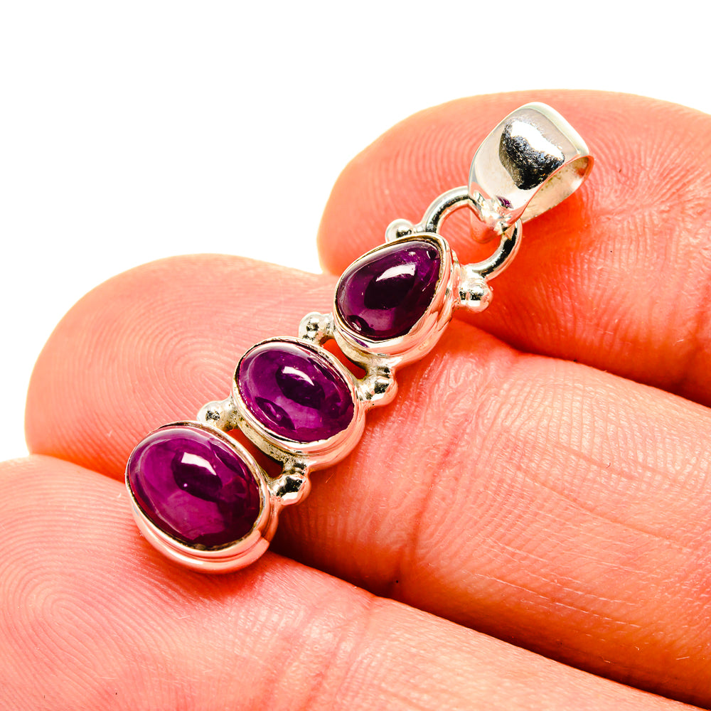 Ruby Pendants handcrafted by Anasilvercos - PD753578