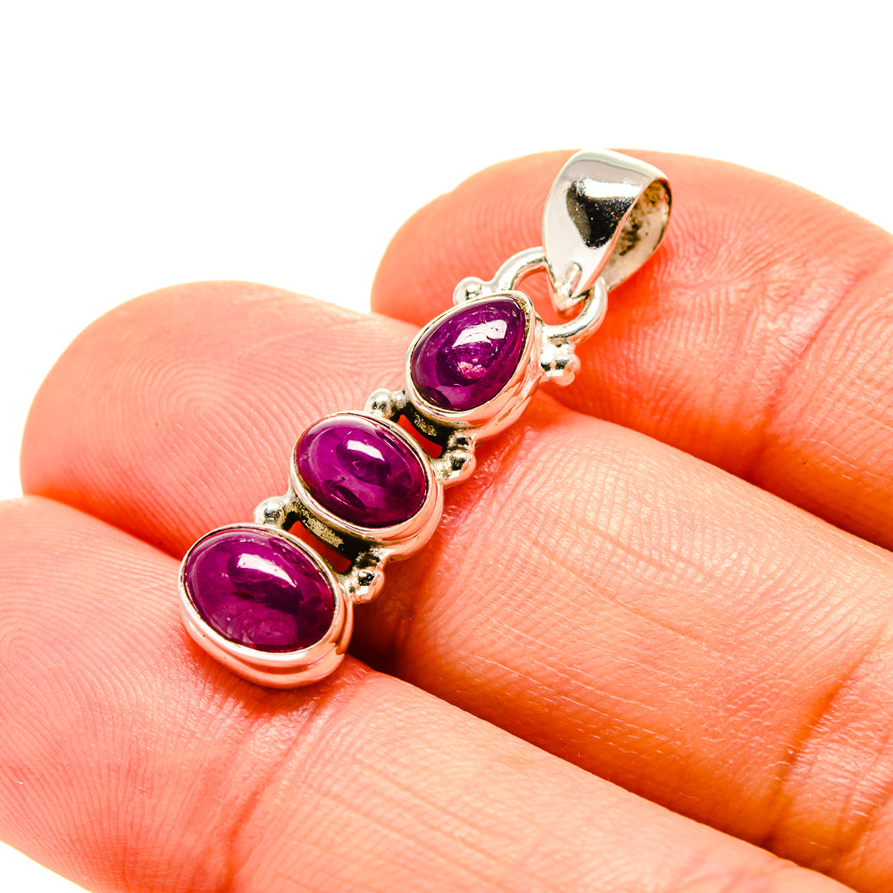 Ruby Pendants handcrafted by Anasilvercos - PD753594