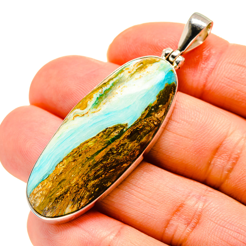 Peruvian Opal Pendants handcrafted by Anasilvercos - PD753619