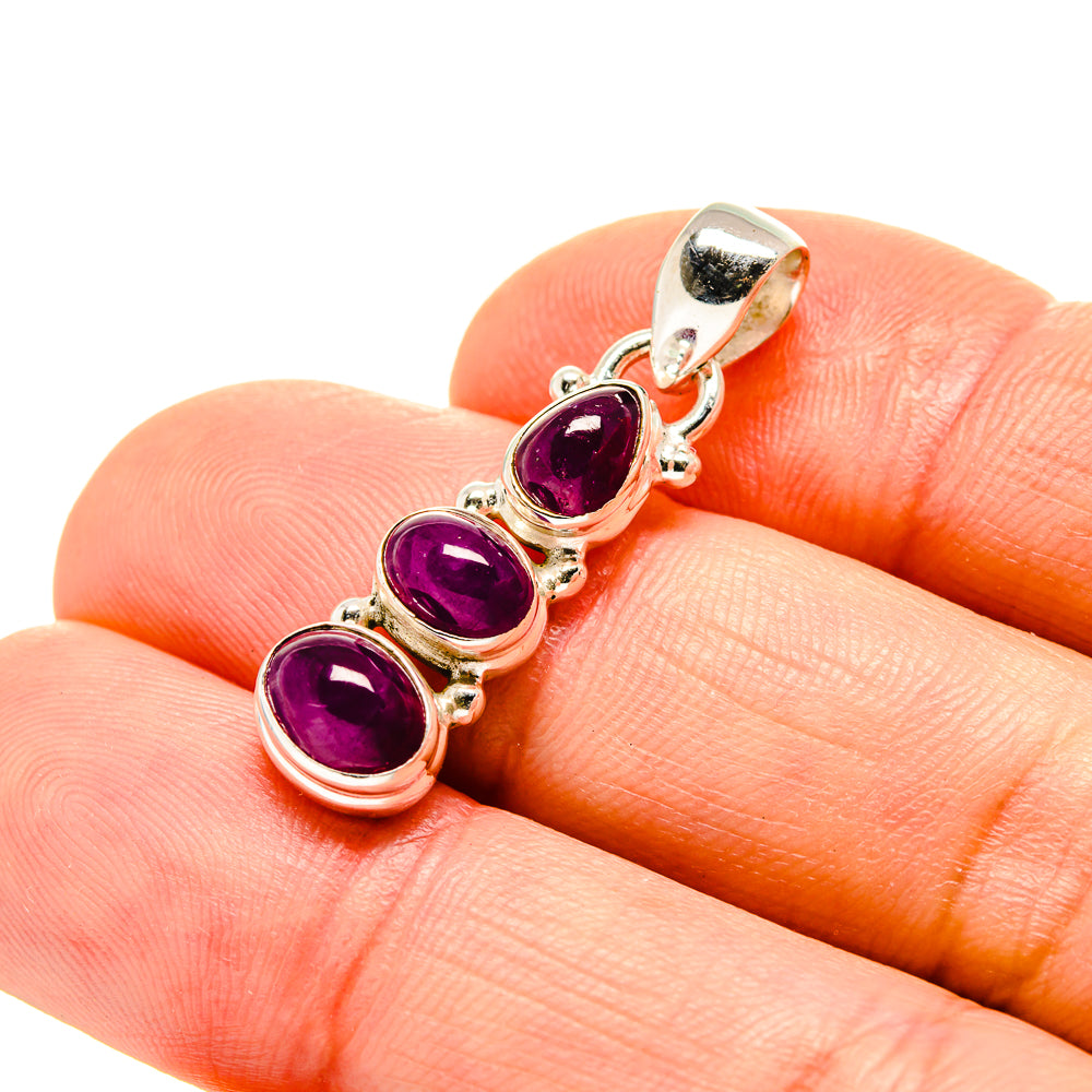 Ruby Pendants handcrafted by Anasilvercos - PD753636