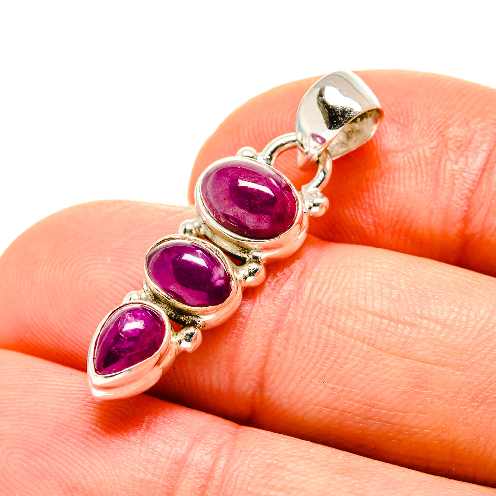 Ruby Pendants handcrafted by Anasilvercos - PD753637