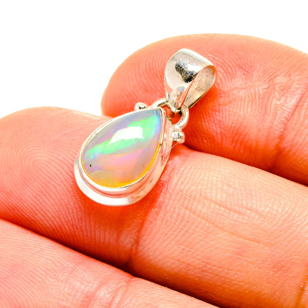 Ethiopian Opal Pendants handcrafted by Anasilvercos - PD753641