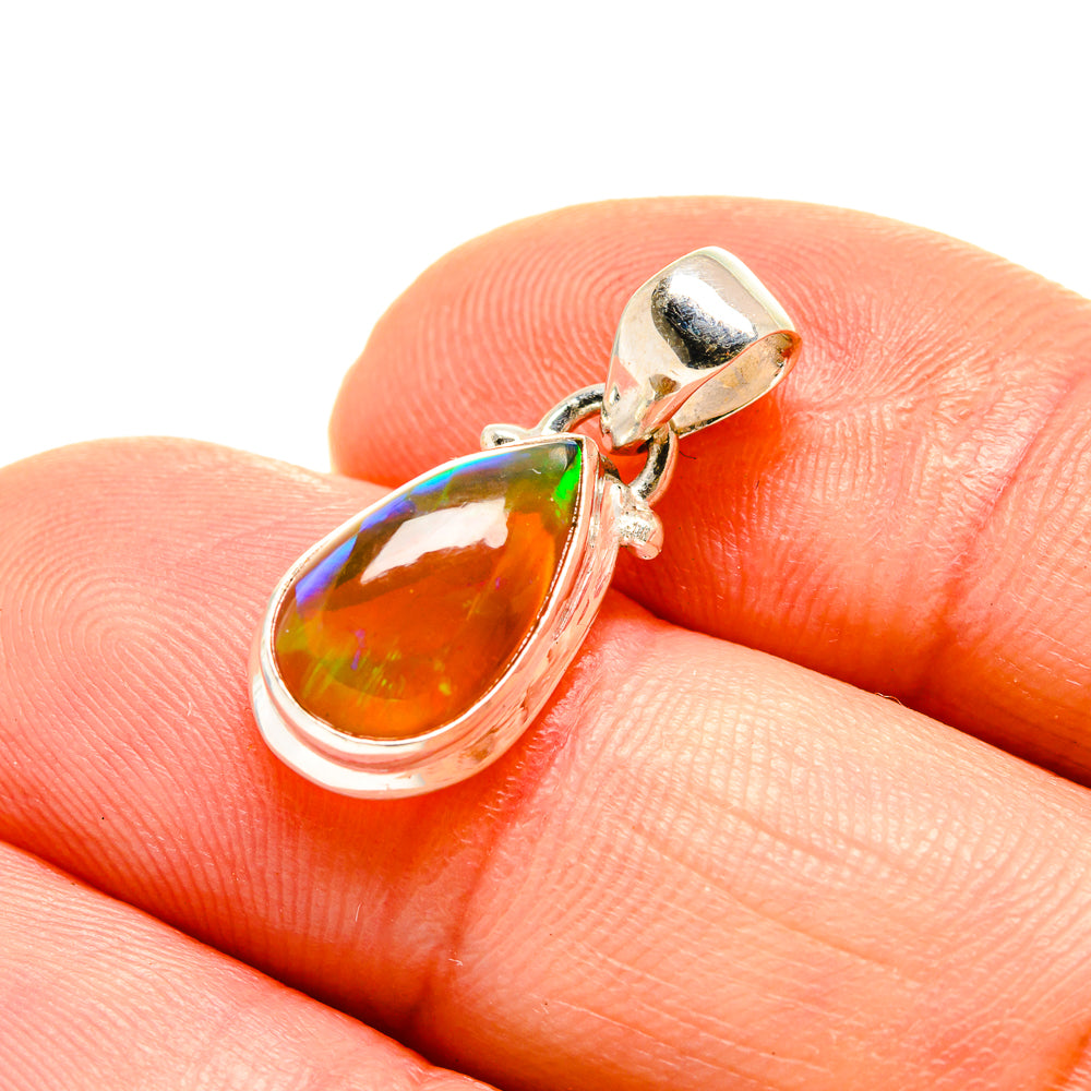 Ethiopian Opal Pendants handcrafted by Anasilvercos - PD753643