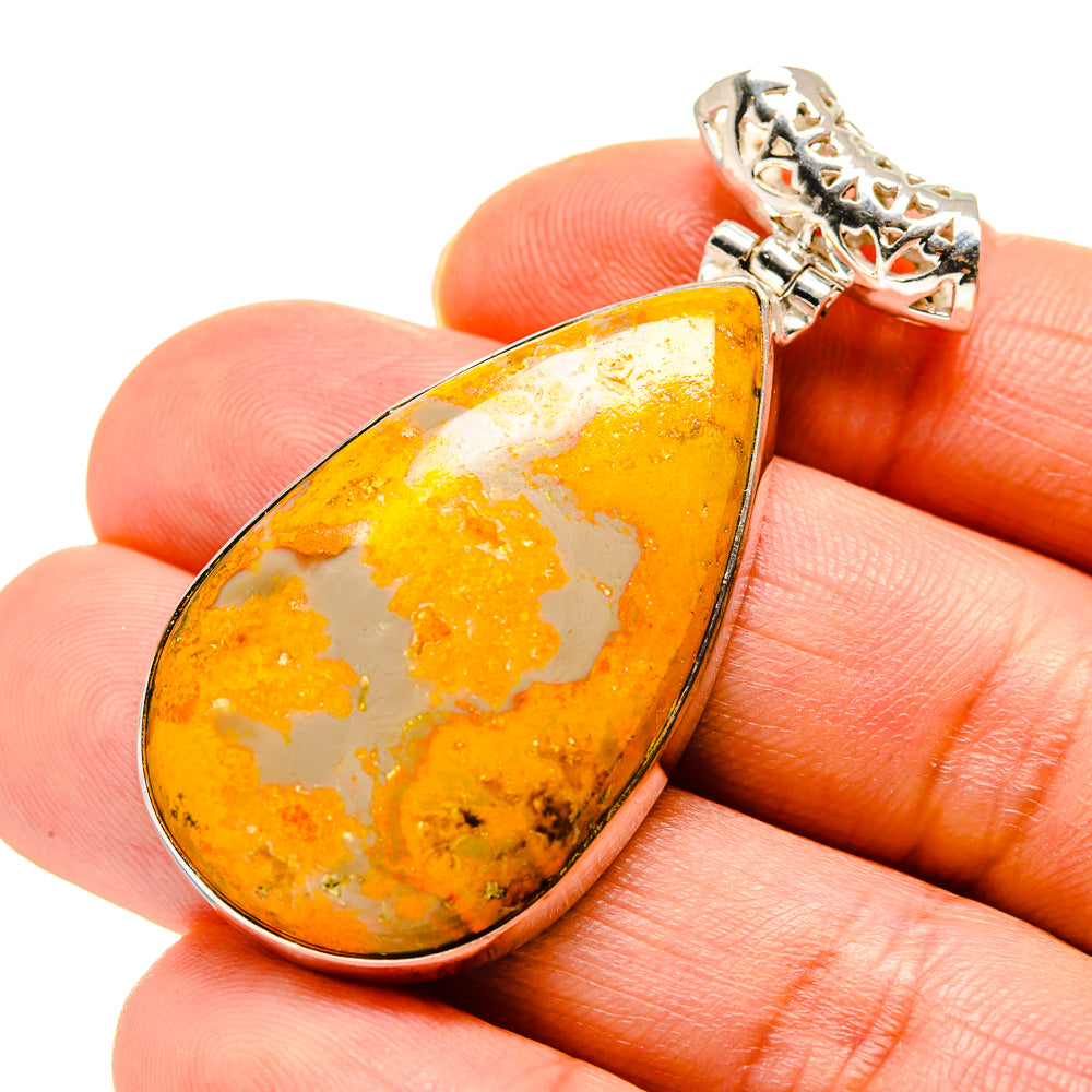 Bumble Bee Jasper Pendants handcrafted by Anasilvercos - PD753683