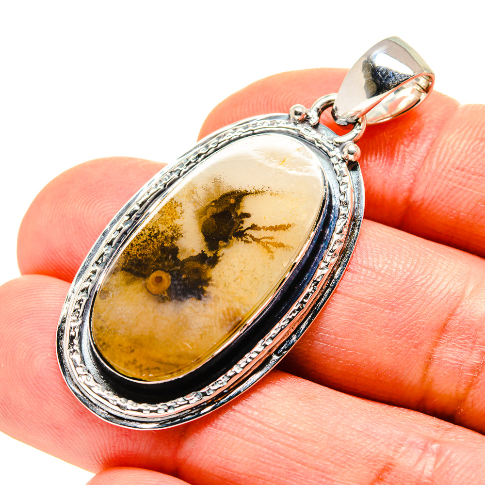 Scenic Dendritic Agate Pendants handcrafted by Anasilvercos - PD753709