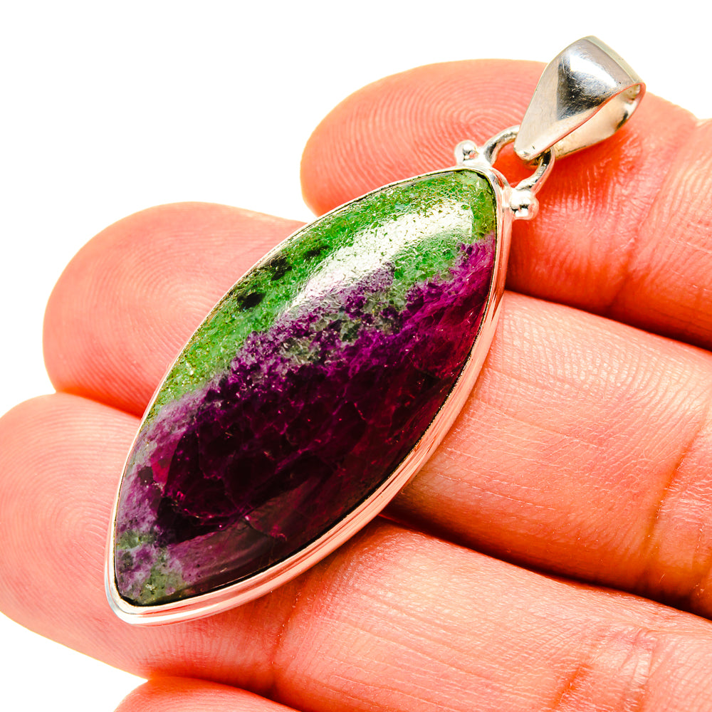 Ruby Zoisite Pendants handcrafted by Anasilvercos - PD753716