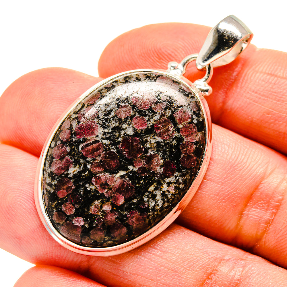 Russian Eudialyte Pendants handcrafted by Anasilvercos - PD753725