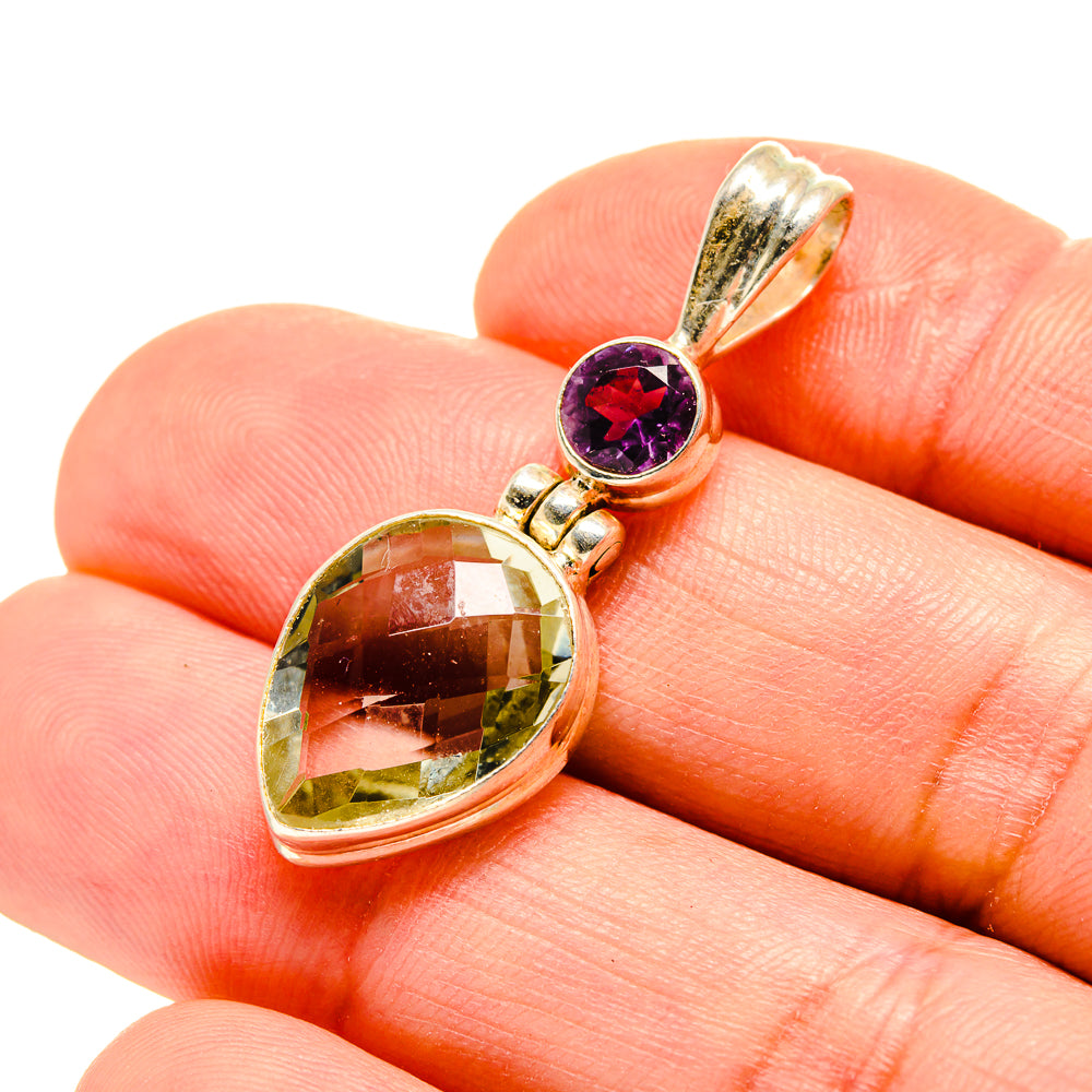 Green Amethyst Pendants handcrafted by Anasilvercos - PD753732