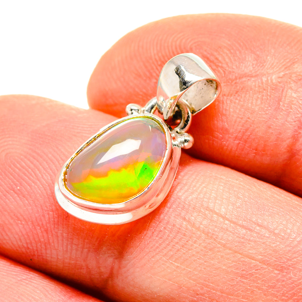 Ethiopian Opal Pendants handcrafted by Anasilvercos - PD753756
