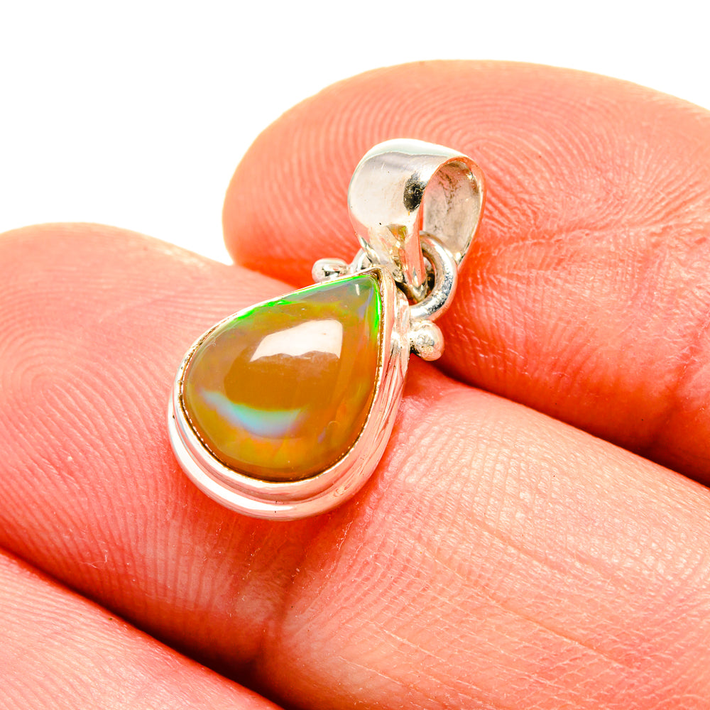 Ethiopian Opal Pendants handcrafted by Anasilvercos - PD753757