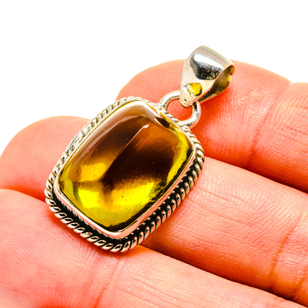 Olive Quartz Pendants handcrafted by Anasilvercos - PD753764