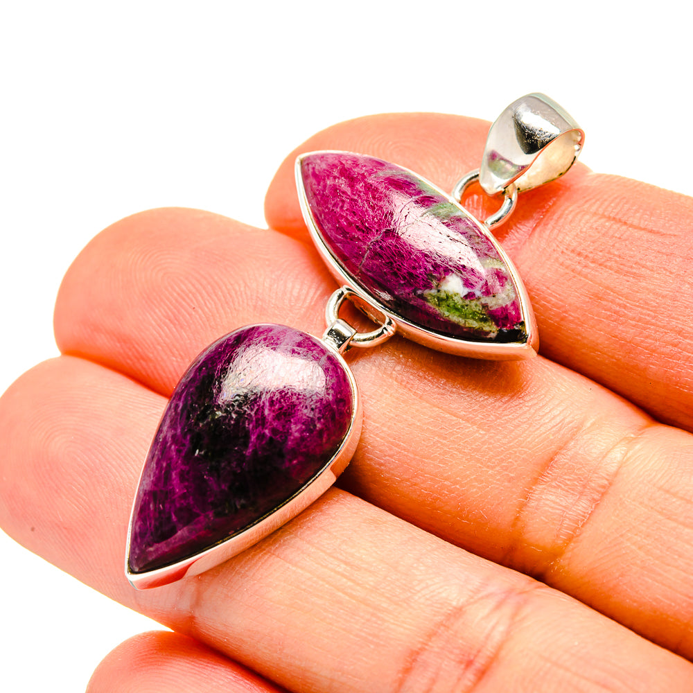 Ruby Zoisite Pendants handcrafted by Anasilvercos - PD753779