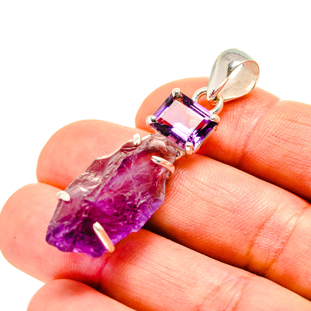 Amethyst Pendants handcrafted by Anasilvercos - PD753784