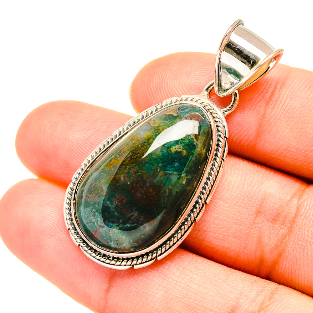 Bloodstone Pendants handcrafted by Anasilvercos - PD7538